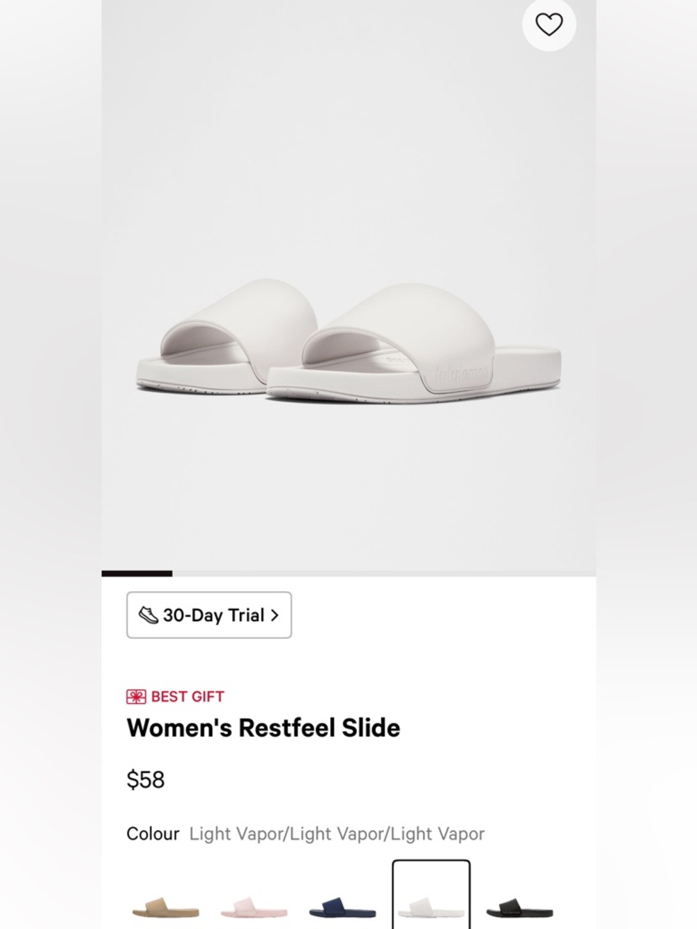 Lululemon Restfeel Slide